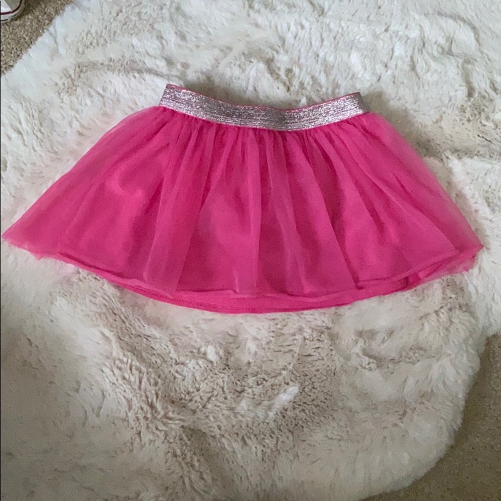 Pink skirt with silver waist